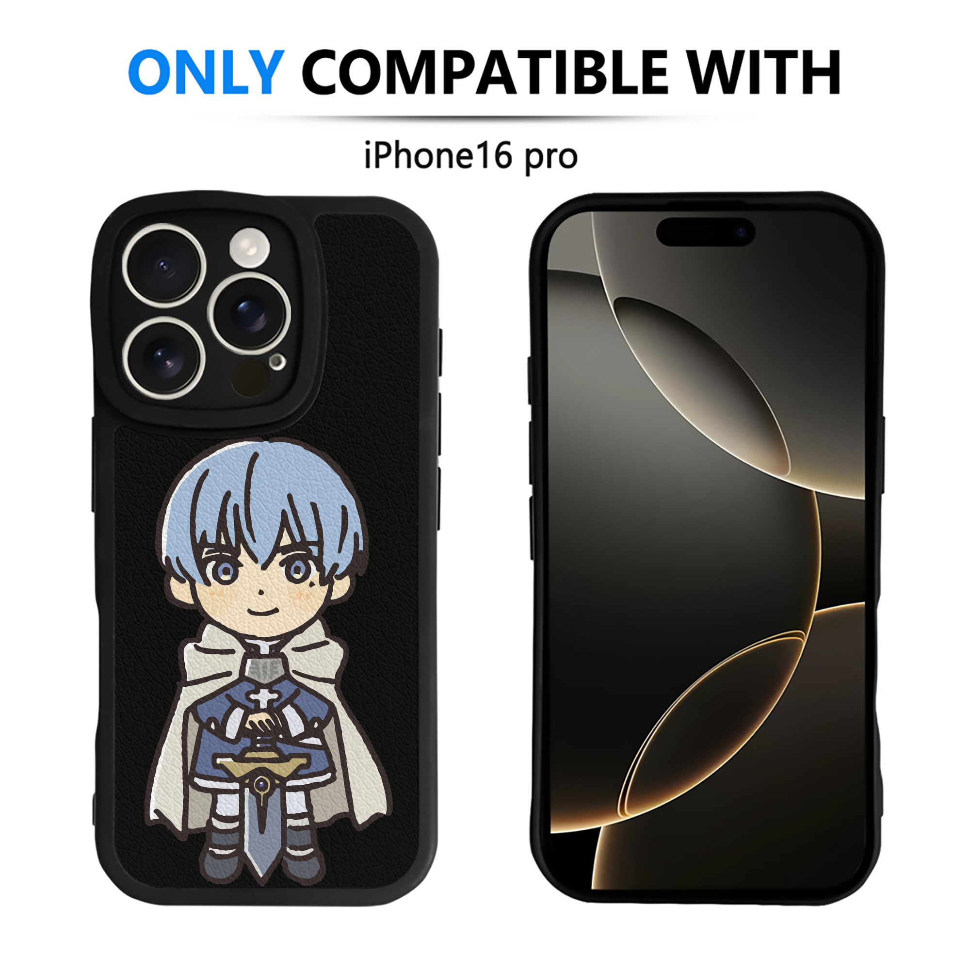 （画像用） 葬送のフリーレン Frieren 【iPhone 16シリーズ対応】シリコンスマホケース（レザー調） 材質：シリコン